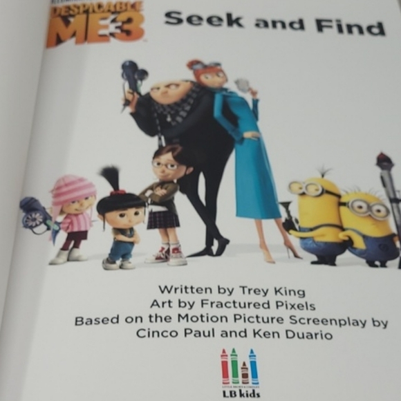 2017 DESOICABLE ME 3 - SEEK AND FIND - WRITTEN BY TREY KING - L B KIDS - Picture 10 of 16